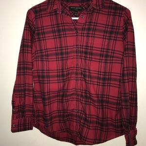 button down plaid shirt